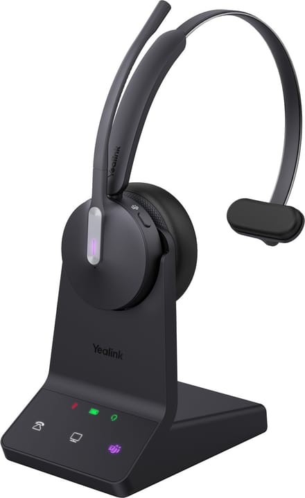 Yealink WH64 Mono Teams - Headset - DECT - bluetooth - draadloos - Micro-USB - Zwart