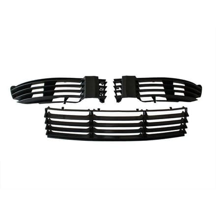 MODECAR - Voorbumper Grill Set - VW Passat B5 2000-2005 - Zwart - Links, Rechts en Midden