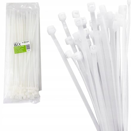 Witte Kabelbinders 2,5x100mm - 100 Stuks