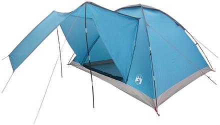 vidaXL - Kamperen - tent - 6-persoons - Blauw - Polyester - en - Staal
