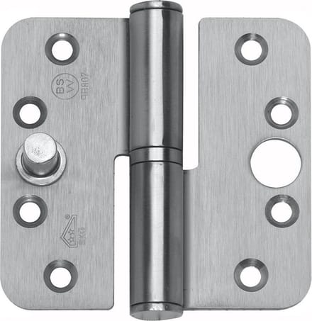 Bsw Kogelpaumelle gegalvaniseerd Afgerond Links - 90 x 90 mm