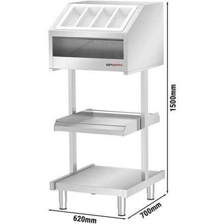 GGM Gastro Besteck- & Geschirrständer KOPENHAGEN - 620mm - Standmodell