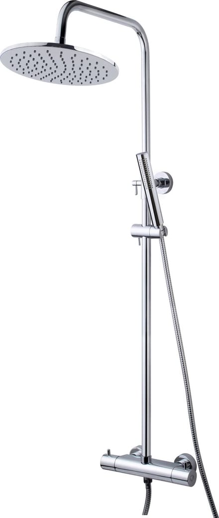 Klea Core Opbouw Regendoucheset Met Thermostaatkraan En Handdouche Chroom
