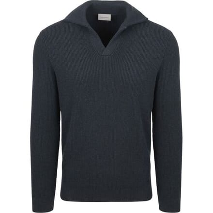 Suitable Trui Riva Knit Donkerblauw (navy) - Maat M - Heren - Pullover