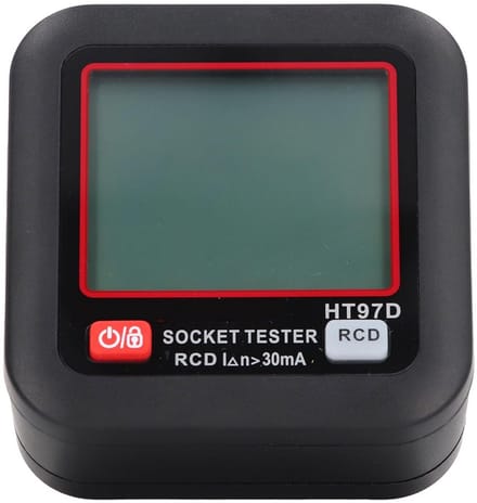 Stekkerleestester met HD LCD Display voor EU Stopcontacten