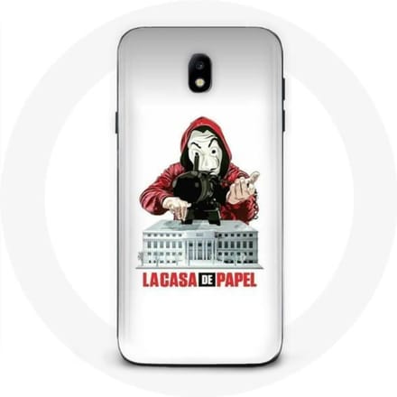Coque - La Casa de Papel - Samsung Galaxy J3 2017 - Souple - Protection - Blanc blanc