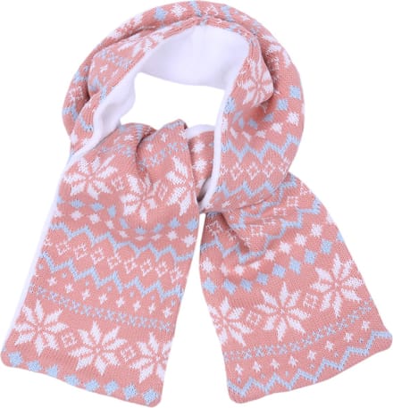 Zalmkleurige sjaal met winterse YD patronen PRIMARK