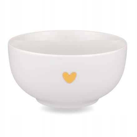 Porcelanen Kom 500ml - Gouden Hart Decoratie