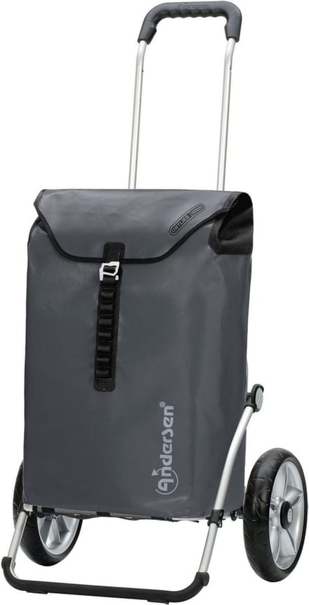Andersen SHOPPER MANUFAKTUR boodschappentrolley Royal Shopper Ortlieb 49L Anthracite antraciet 107cm