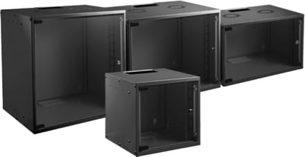 19 Wandbehuizing - 12U - 450mm diep - Ongemonteerd - Zwart