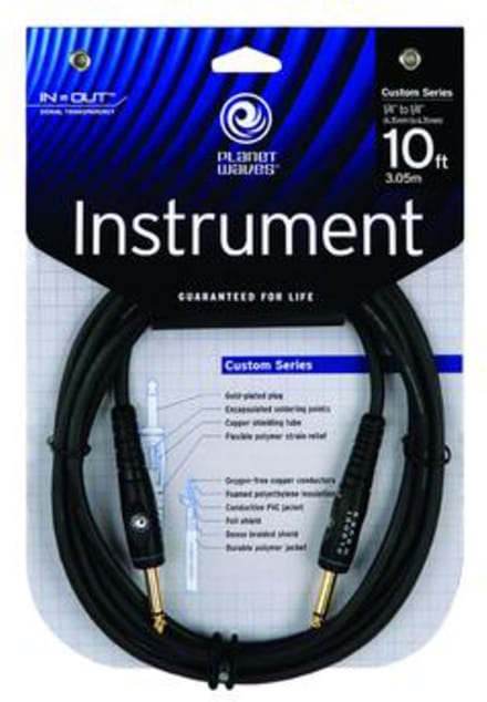 D'Addario PW-G-10 Instrumentenkabel 3m - Kristalhelder Geluid