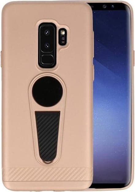 Goud Magneet Stand Case hoesje voor Samsung Galaxy S9 Plus