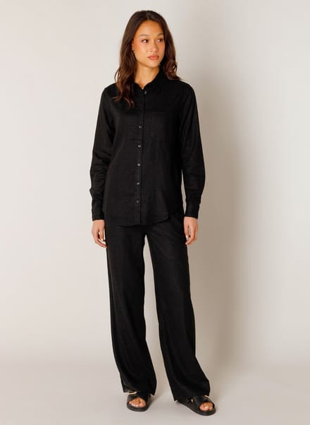 BASE LEVEL Yael Shirts - Black - maat 36