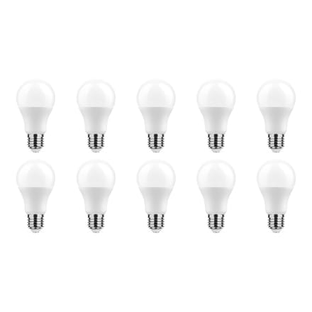 Technik E27 LED Lamp 11.1W - 1055lm - 2700K - Warm Wit - LED Globe A60 - Vervangt 75W Halogeen Gloeilamp - 10 stuks