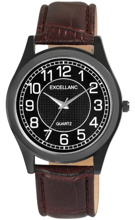 EXCELLANC Herenhorloge Imitatieleer Mineralglas