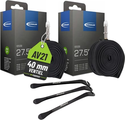 Set van 2 Binnenbanden 27.5 inch met 3 Tyre Levers