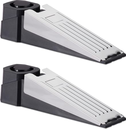 Relaxdays deurwig - Deurstop-alarm - Set van 2 stuks