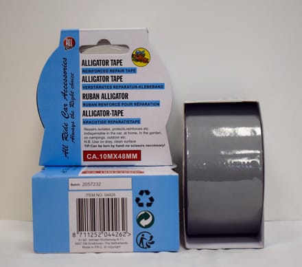 alligator tape grijs 10 mtr