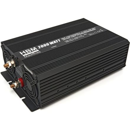 Professionele 12 Volt – 230 Volt Zuivere Sinus Spanningsomvormer 2000 Watt