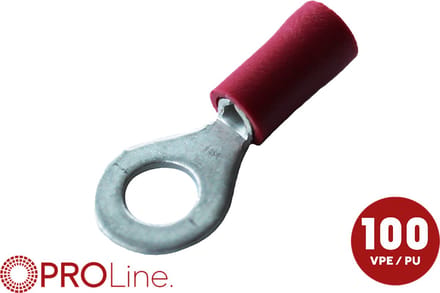 Kabeloog 0.5x1.5 rood M4 (100stuks) ACV PROLine