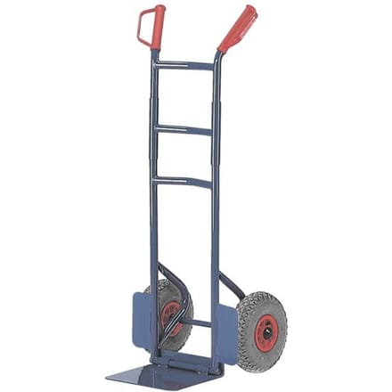 Opvouwbare steekwagen, draagvermogen 200 kg, volrubberen banden
