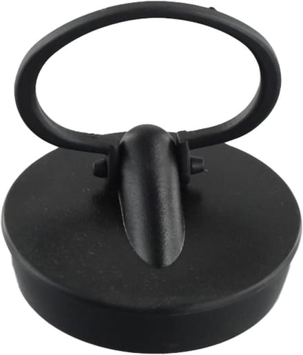 Gootsteenstop - Afvoerdeksel Wc - Water Afdichting Douche - Hoge Temperatuur Bestendig - 47 mm - Zwart