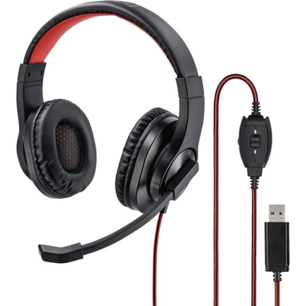 Hama PC-Office-headset "HS-USB400", stereo, zwart