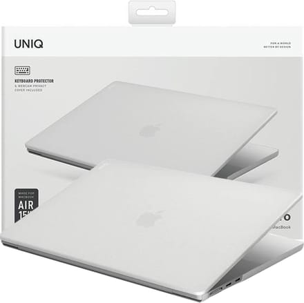 UNIQ - hoesje - Claro MacBook Pro - 16 - (2021) - transparant/duif - mat - helder
