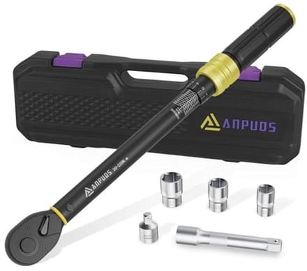 1/2 inch Momentsleutel Set met 6-delige Accessoires