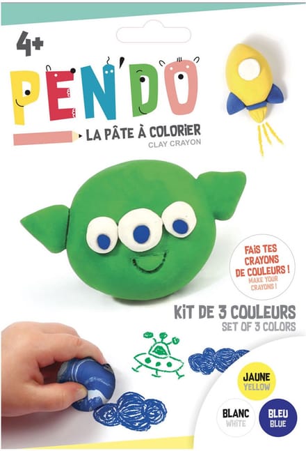 GRAINES CREATIVES - Pen'do Cosmos Box Geel Wit Blauw om je Eigen Potloden te Maken