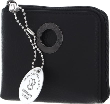 MANDARINA DUCK Leren Portemonnee Mellow Leather Wallet Nero Zwart