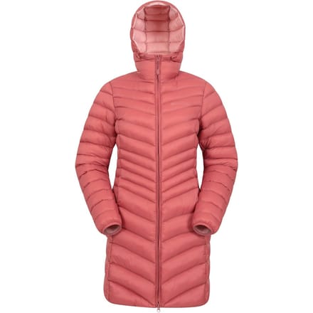 Mountain Warehouse Dames/Dames Florence lange gewatteerde jas (Roest)