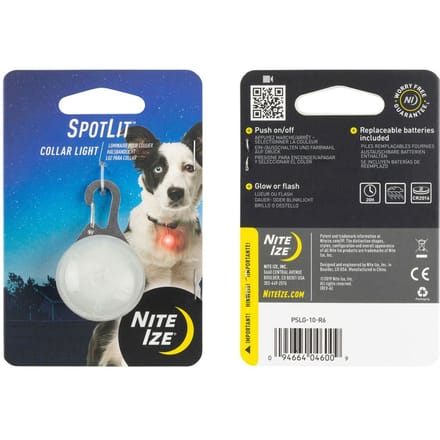 Hondenlampje - Nite-Ize Spot Lit safety light rond - Rood