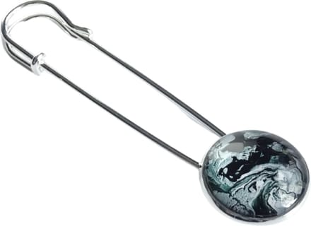 2 Love it Marble le Golf - Sjaalspeld - Vestsluiting - Lengte 8 cm - Groen - Wit - Zwart