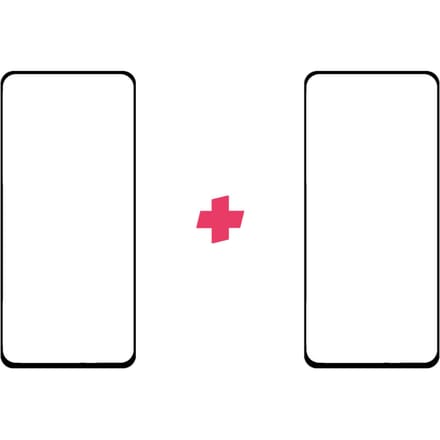 DuoPack: Samsung Galaxy A90 screenprotector gehard glas Edge to Edge