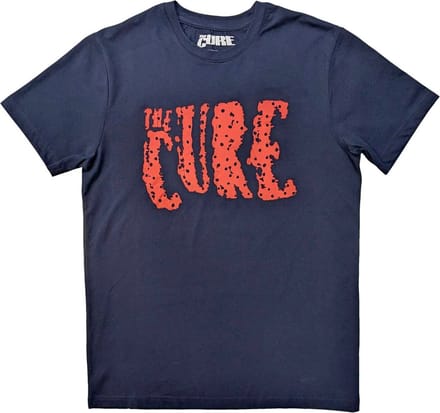 The Cure - Logo Heren T-shirt - S - Blauw
