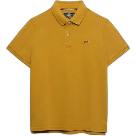Superdry Classic Pique Korte Mouw Poloshirt Geel M Man