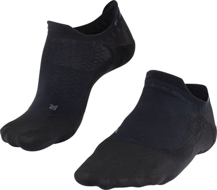 FALKE GO5 Invisible anti-blaar katoen functioneel materiaal golfsokken dames zwart - maat 39-40