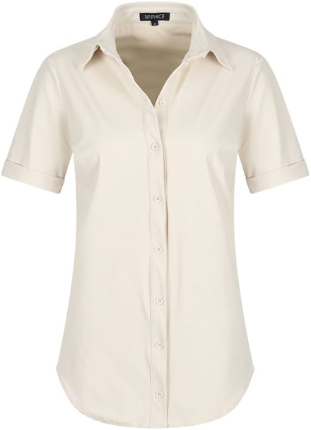 MI PIACE - Travel Blouse Korte Mouwen Uni 2031 Kit - Maat : XXL