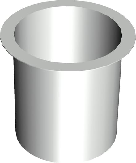 Tapeind Bakgoot | Ø80 mm | 9 Cm