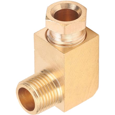 Olieleiding Fitting Elleboog Messing Rechthoekig Vierkant Blok Connector Adapter voor PijpaansluitingPL618