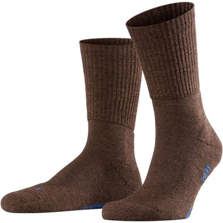 FALKE Walkie Light eenkleurig wol functioneel materiaal sokken unisex bruin - maat 37-38
