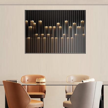Meterkast Schildering - Groepenkast Deksel - Wand Decoratie - Handgemaakt Robuust Frame - 55 x 45 cm - Modern