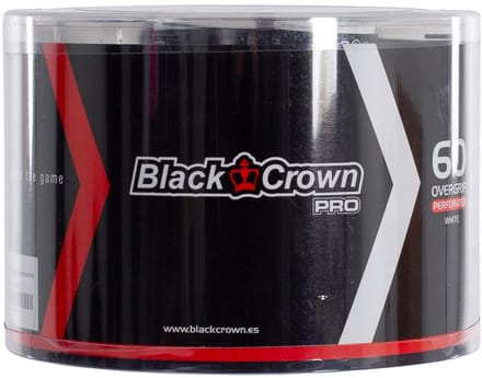 Bucket 60 Black Crown Perforated Overgrips White