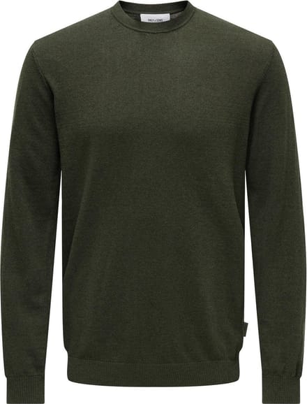 ONLY&SONS - ONSLOUI REG 12 MEL CREW KNIT NOOS - Heren - Gebreide truien