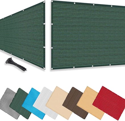 Balkonscherm - Privacyscherm Windscherm - Privacy Creëren - UV-Bescherming - 4.4 x 7.5 m - Groen
