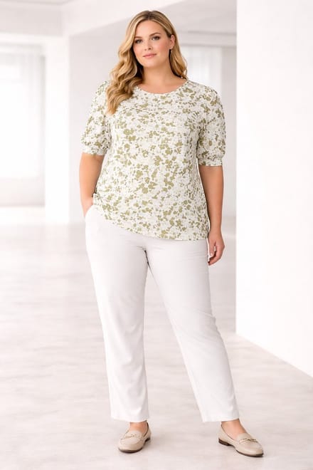 YEST CURVE Hanne Essential - Pastel Green/Multi C - maat X-0(44)