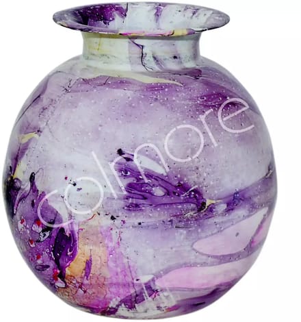 Colmore by Diga vaas-Iron lilac enamel-Ø26x26x28cm