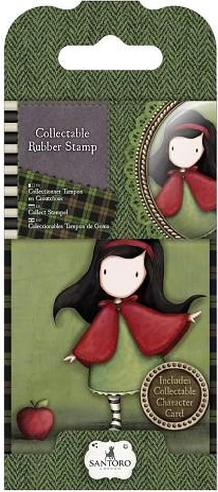 Gorjuss: Collectable Mini Rubber Stamp - Santoro - No. 14 Little Red (GOR 907314)