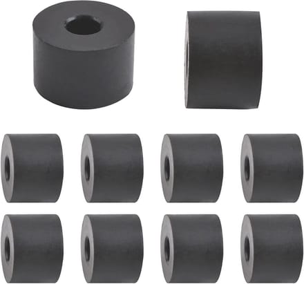 10 Stuks Multifunctionele Rubber Spacer - 3/4 Inch Dikke Rubber Bus met Platte Wasmachines